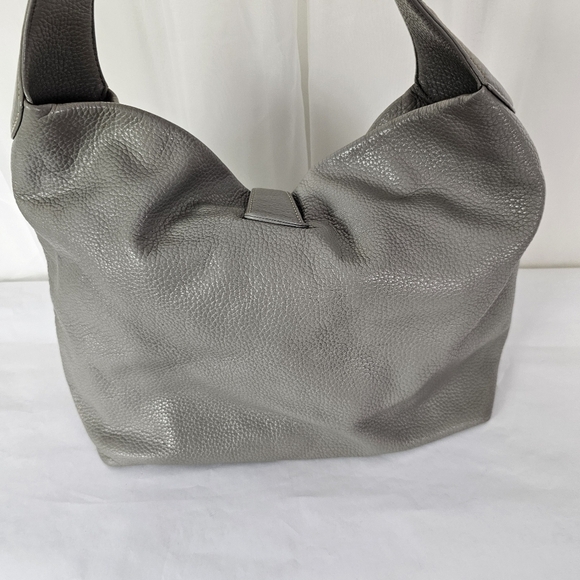 Dooney & Bourke Pebble Grain Logo Lock Sac in color gray - Picture 10 of 16